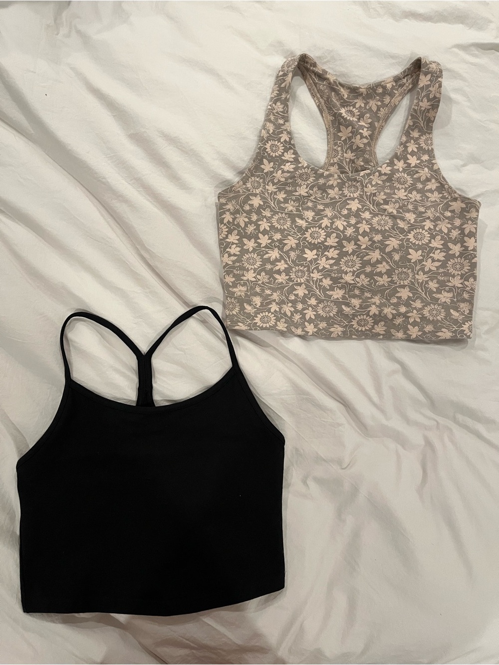 PACT Tank Bundles Organic On The Go-To Shelf Bra Tank and Crop Tank